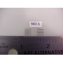 983.5 - Overland diesel etched screen,body side screen;vent cover,etc.,  1/4"square - Pkg. 2